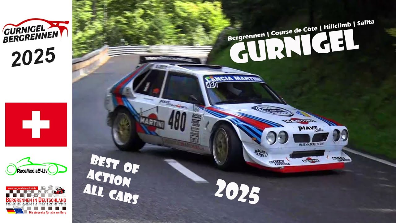 Bergrennen Gurnigel 2025 | Best of all Cars | Schweizer Berg-Meisterschaft | Faustini RaceMedia24.tv