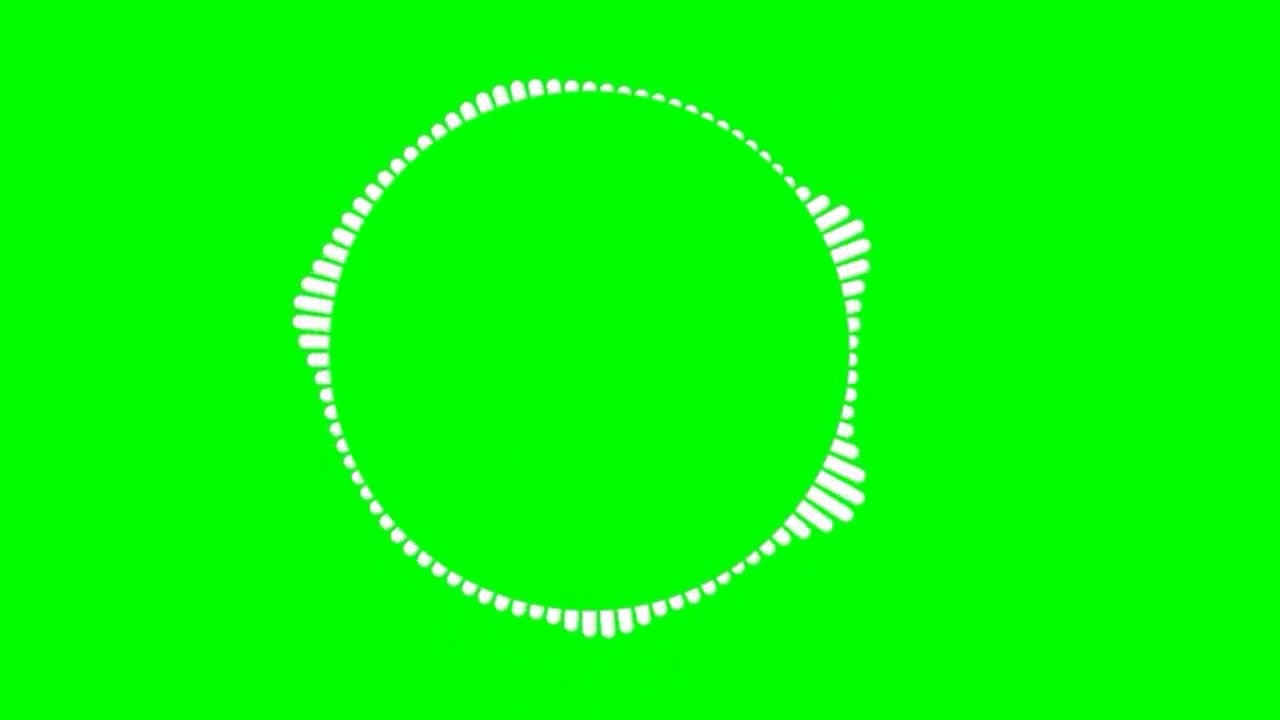 Green screen audio spectrum