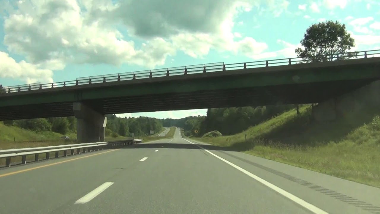 Vermont - Interstate 91 South - Mile Marker 120 to 100