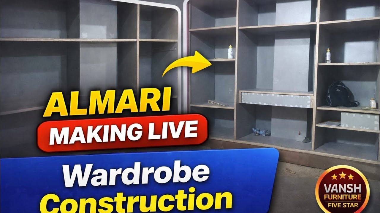 Live Sliding Almari Making | Full Process | Vansh Furniture Five Star
