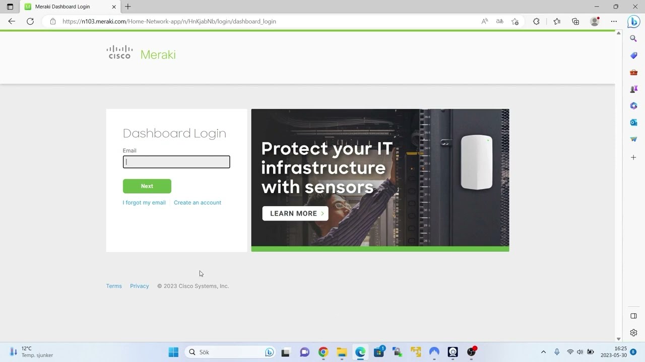 Создание сети в Cisco Meraki