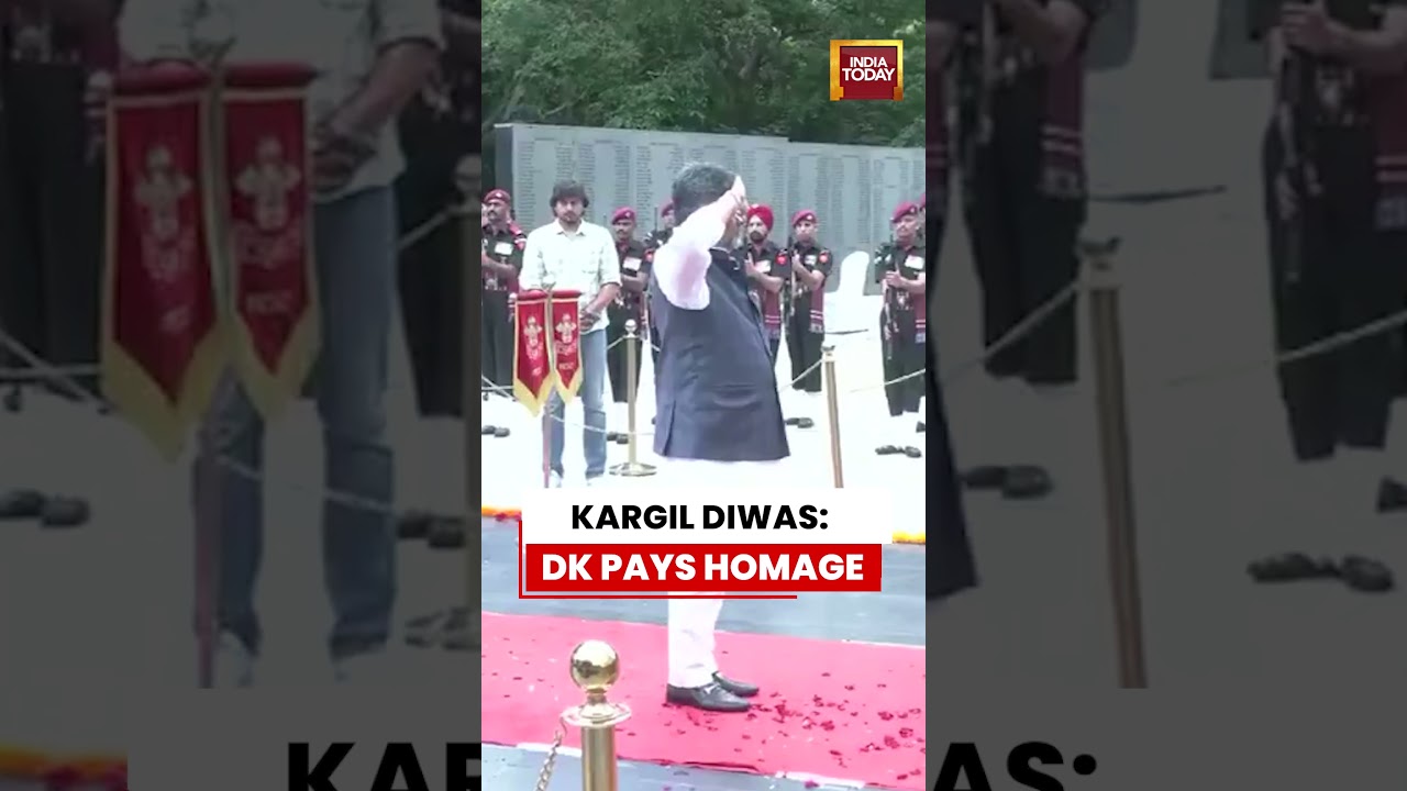 Kargil Vijay Diwas: Karnataka CM DK Shivakumar Pays Tribute to Kargil War Heroes | #dkshivakumar