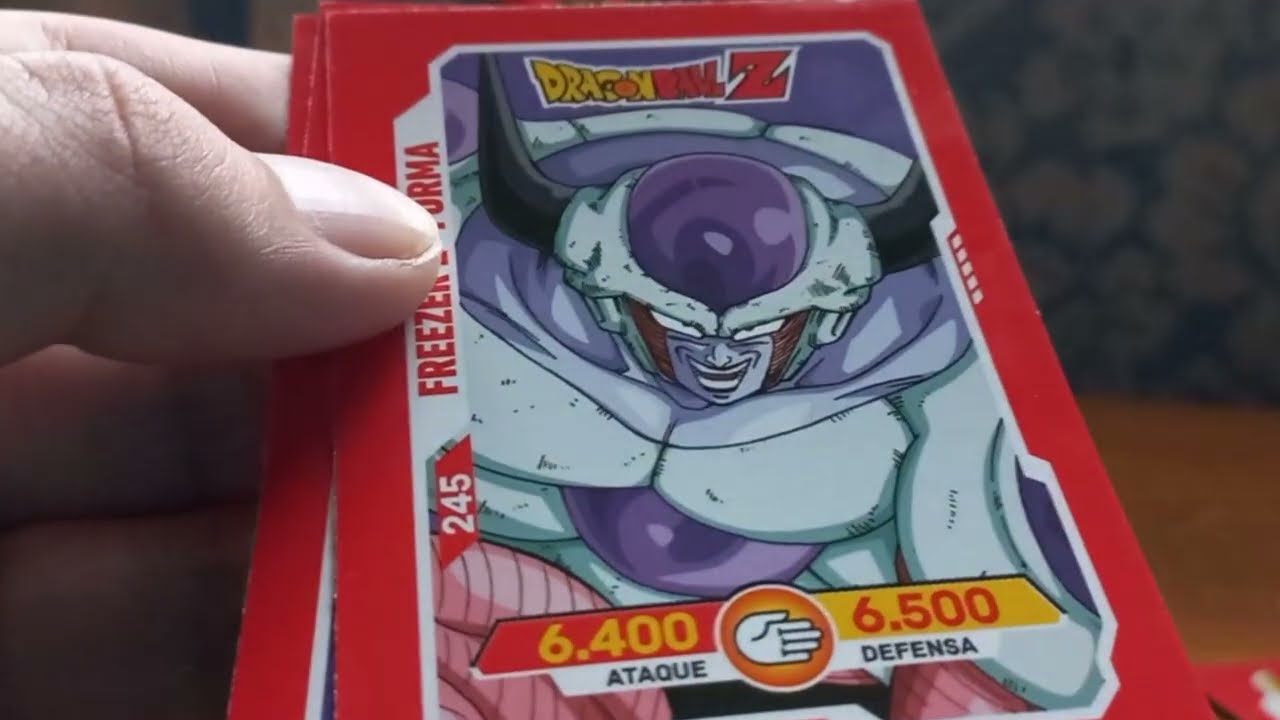 Unboxing cartas DRAGON BALL Z serie 2 saga Freezer (Sticker Design)