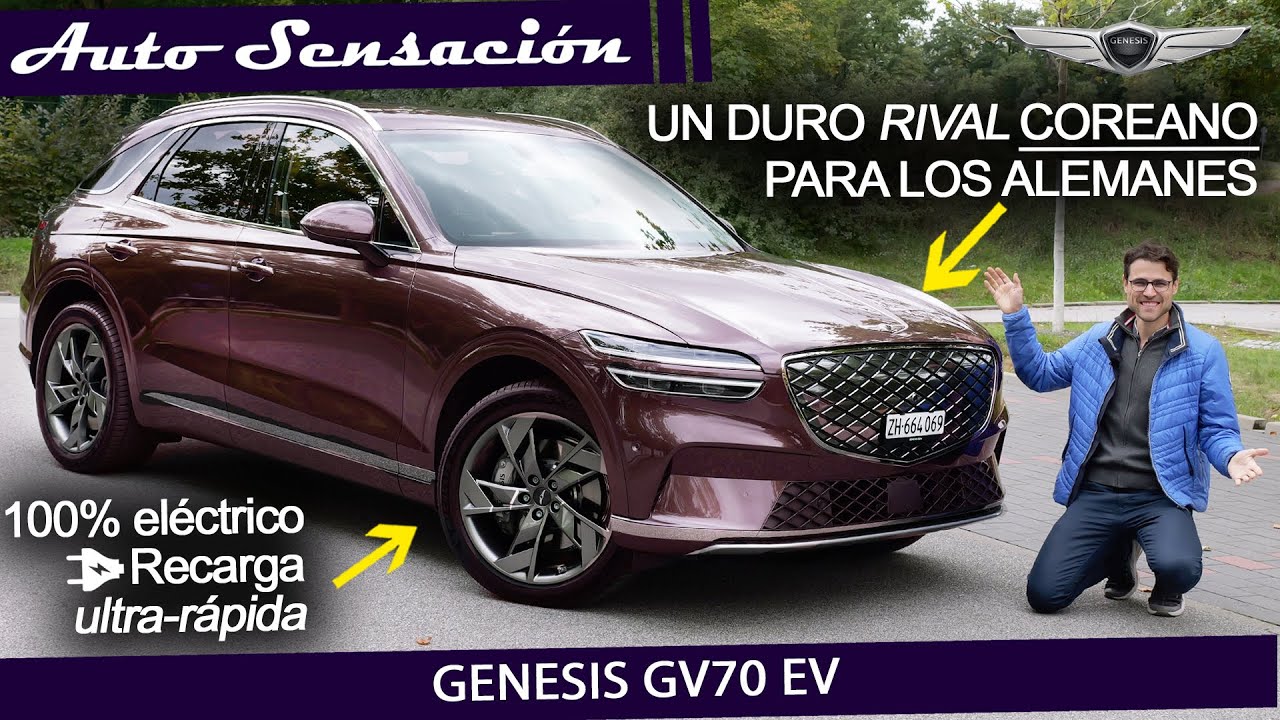 Prueba Genesis GV70 EV 2023 . Un rival Eléctrico coreano muy duro para el X3, GLC y Q5.