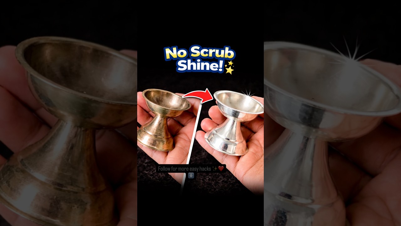 Stop Scrubbing! Clean Silver in Seconds 😳 #silvercleaning #cleaninghacks