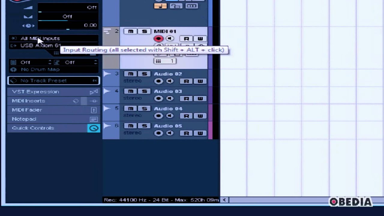 CUBASE:Как настроить MIDI