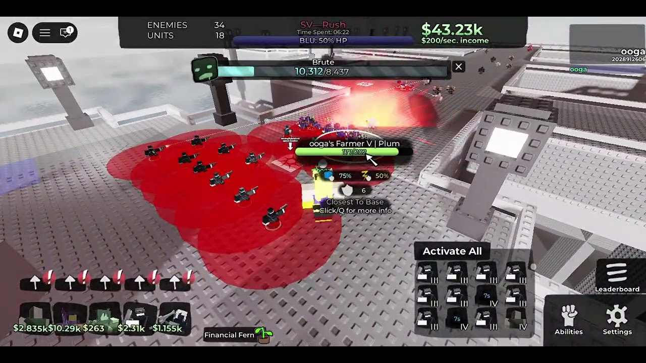 Solo Rush Doomspire WTD (Farming Simulator Defense Trust)