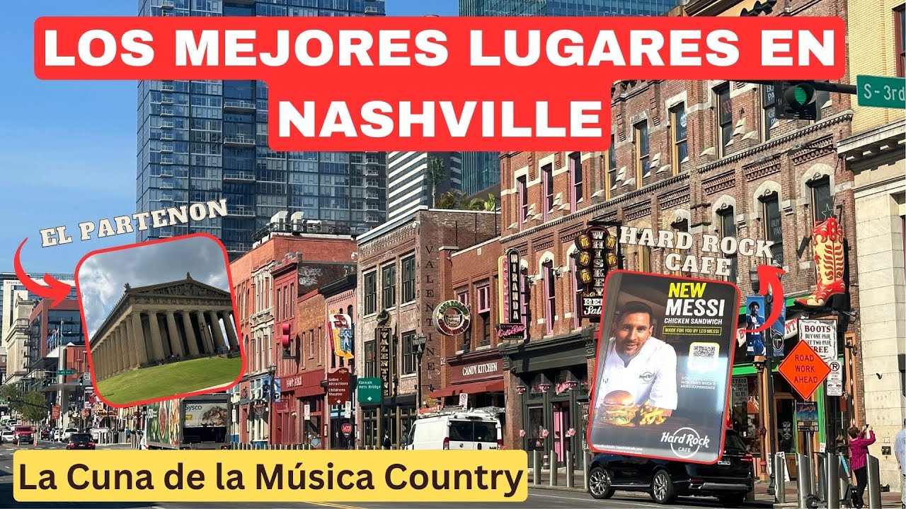 LOS MEJORES LUGARES EN NASHVILLE, TENNESSEE. TOUR NARRADO DE LA CIUDAD DE NASHVILLE