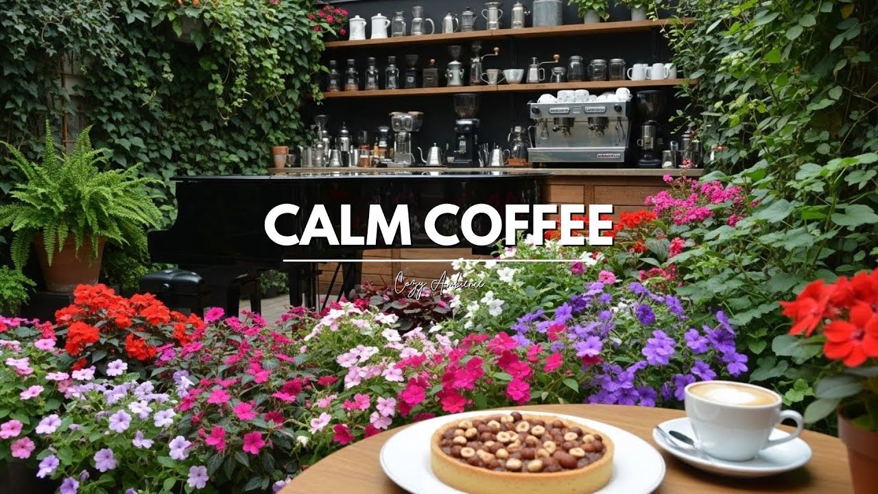 Calm Coffee Shop Jazz 🎷 Piano Music – Relaxing for Study, Work, Focus