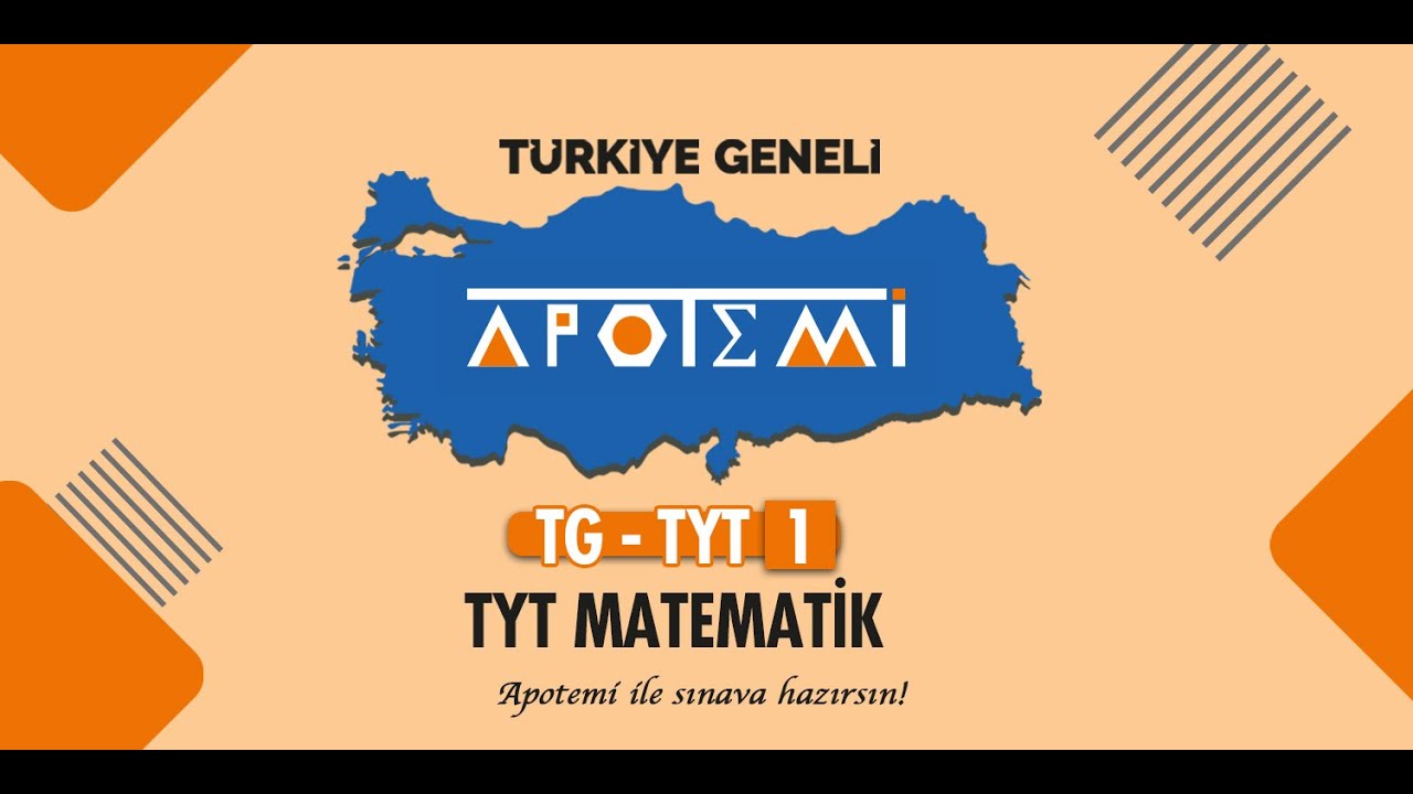 APOTEMİ 2026 TÜRKİYE GENELİ TYT-1 MATEMATİK SORU ÇÖZÜMLERİ - APOTEMİ YAYINLARI