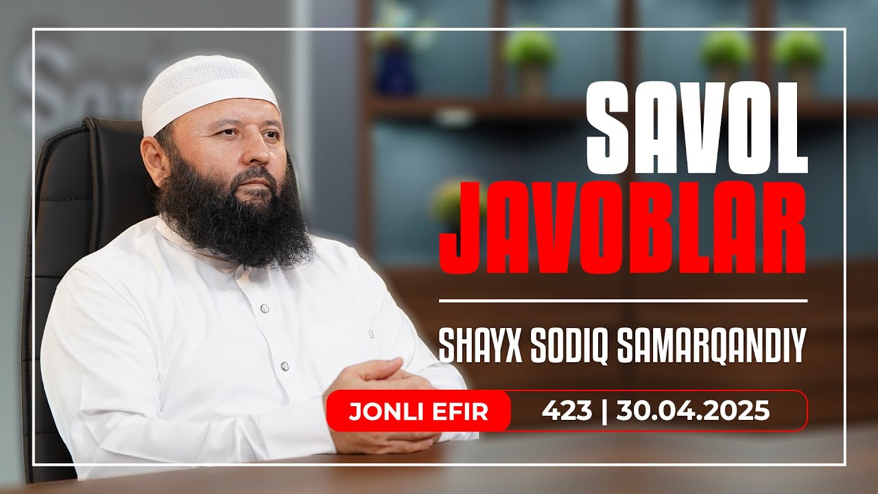 LIVE: Savol-javoblar №423 | 30.04.2025