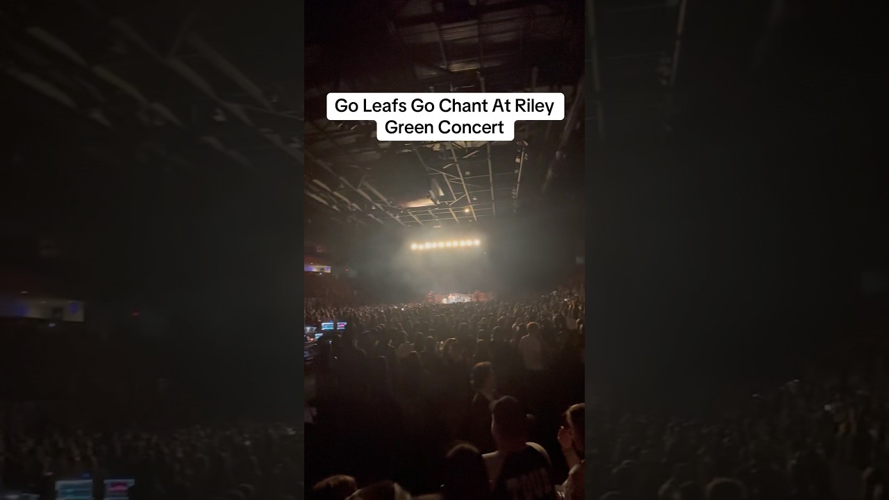 GO LEAFS GO at Country Concert👀🤣 #hockey #toronto #mapleleafs #leafs #country #rileygreen #concert