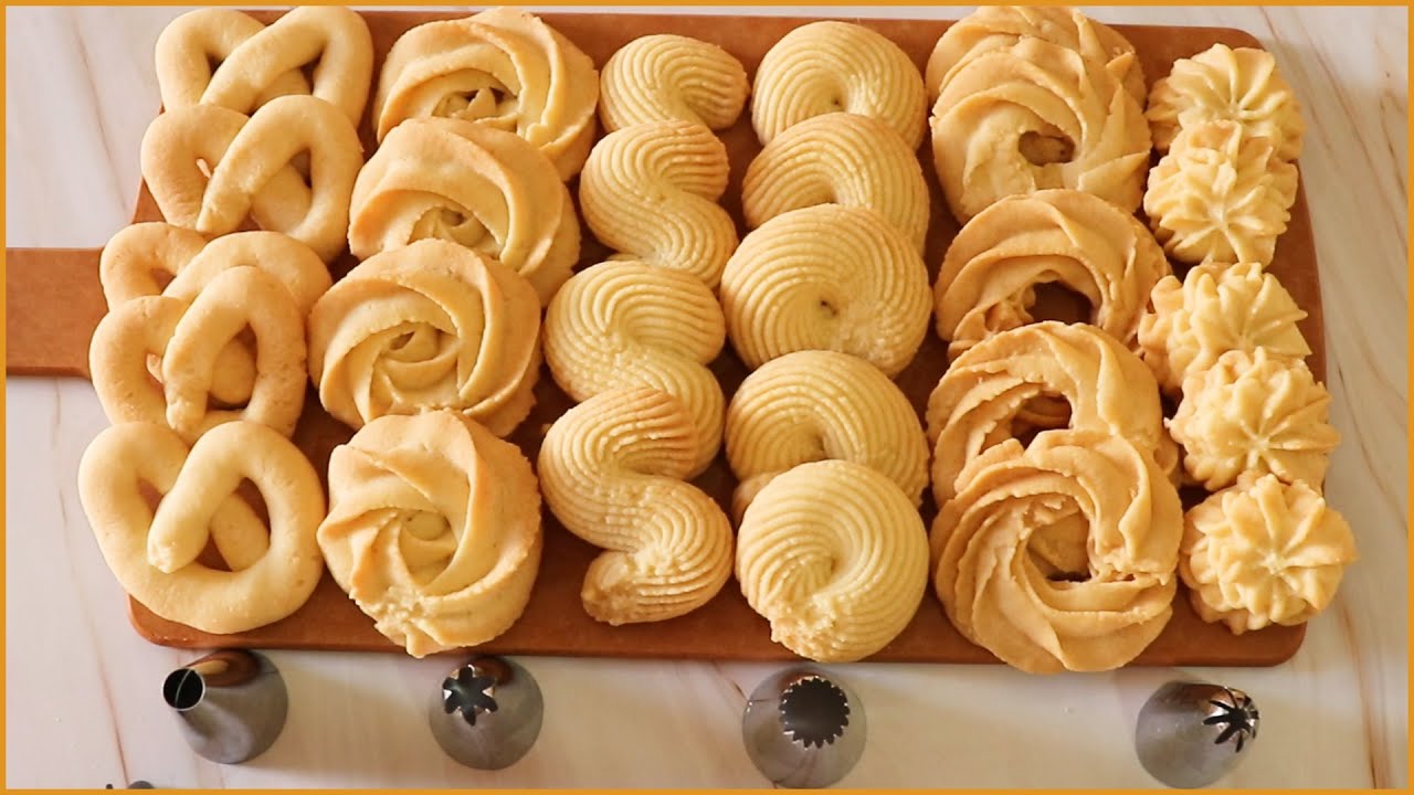 الذ بسكويت زبده بدون بيض ناعم وبيدوب دوبان😋😋 (بسكوت العيد بدون بيض)
