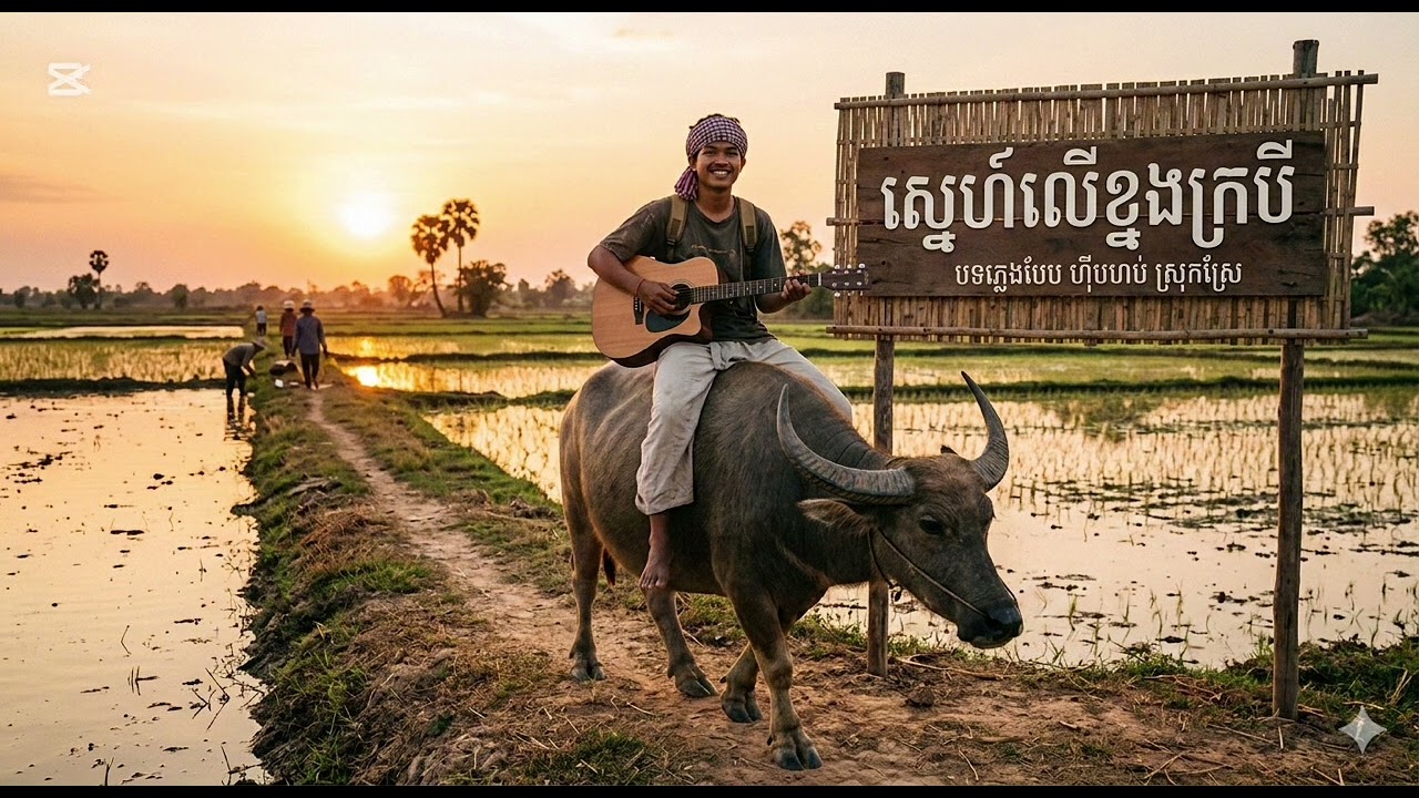 រាំវង់ Hip hop ស្នេហ៍លើខ្នងក្របី Cover by (Diss Solo) AI + Lyrics Original + Branding