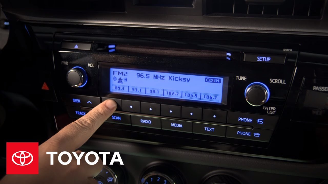 2014 Corolla How-To: Audio - Programming Favorite Channels | Toyota
