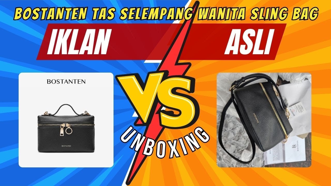 Tas Selempang Wanita BOSTANTEN | Sling Bag Fashion Premium & Elegan | 👉 Unboxing