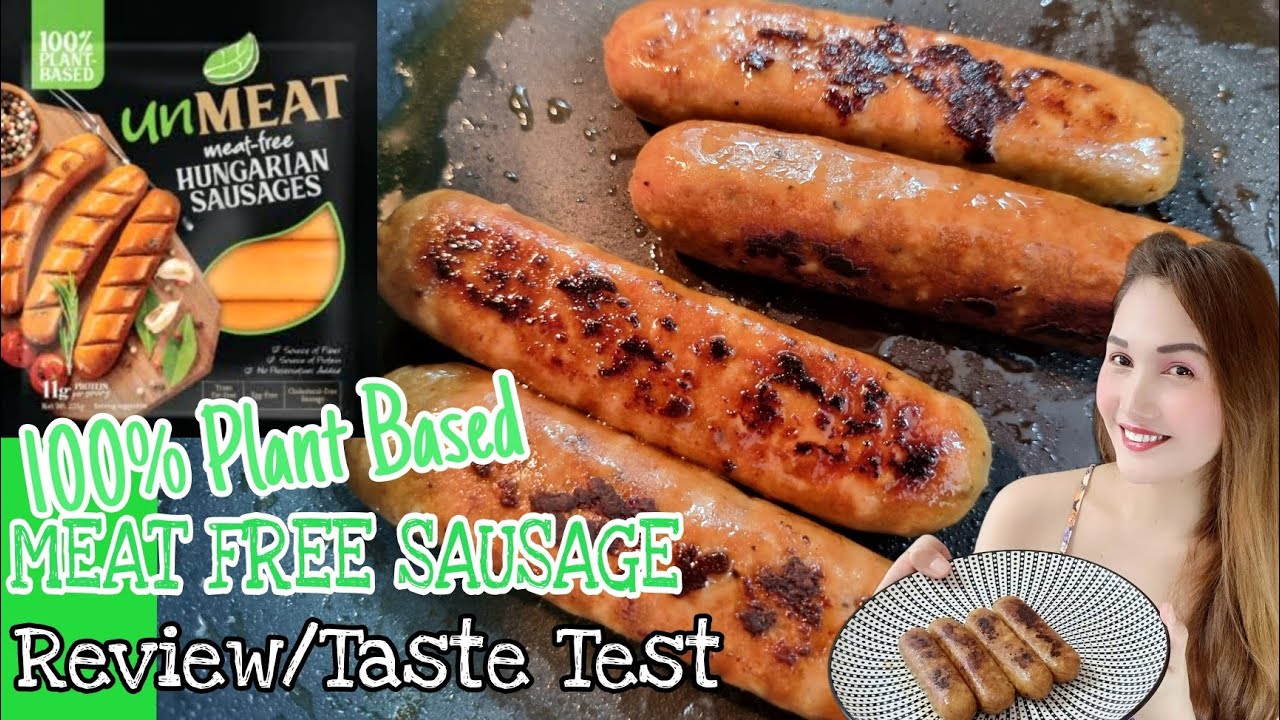 UNMEAT HUNGARIAN SAUSAGE REVIEW MEAT FREE VEGETARIAN SAUSAGE