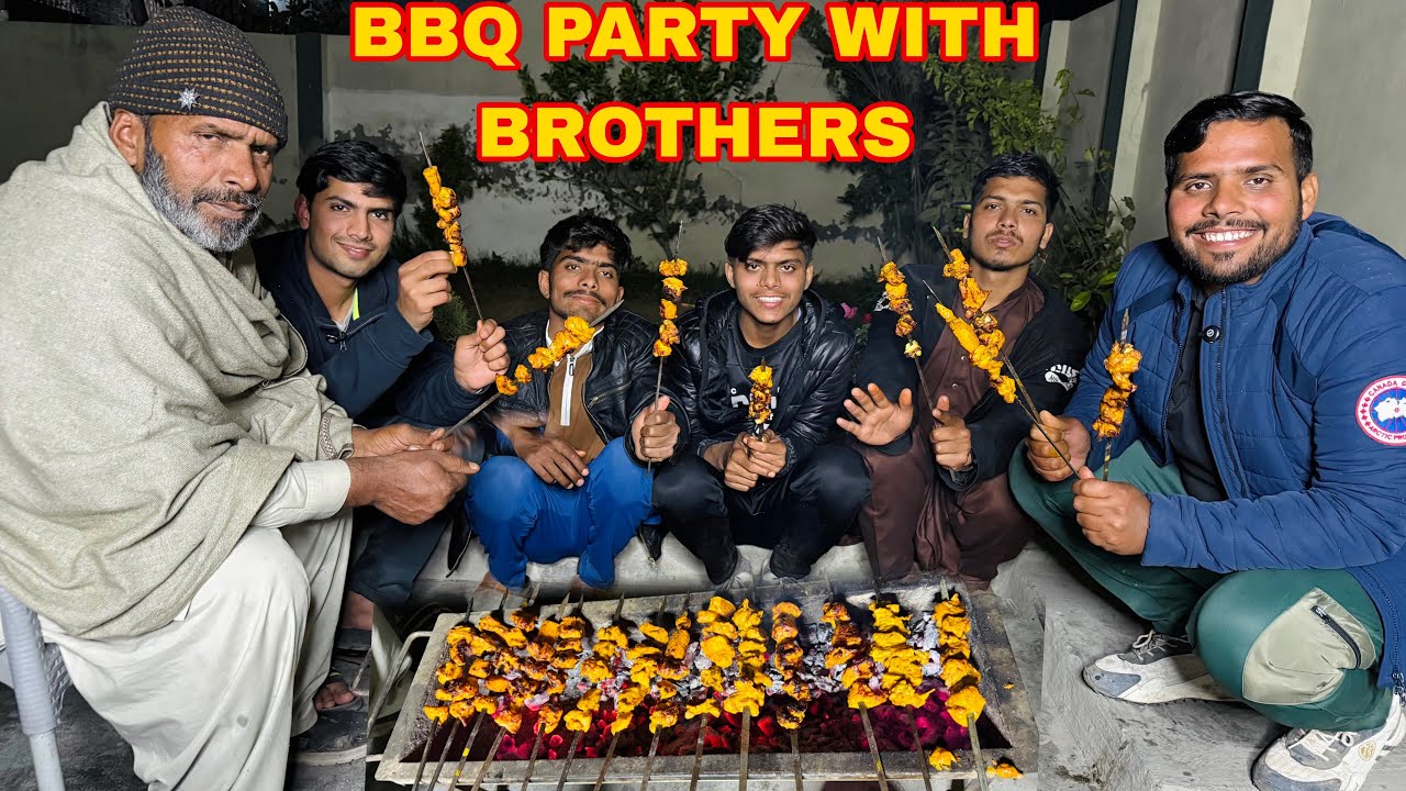 BBQ 🍖 at home with family 😍