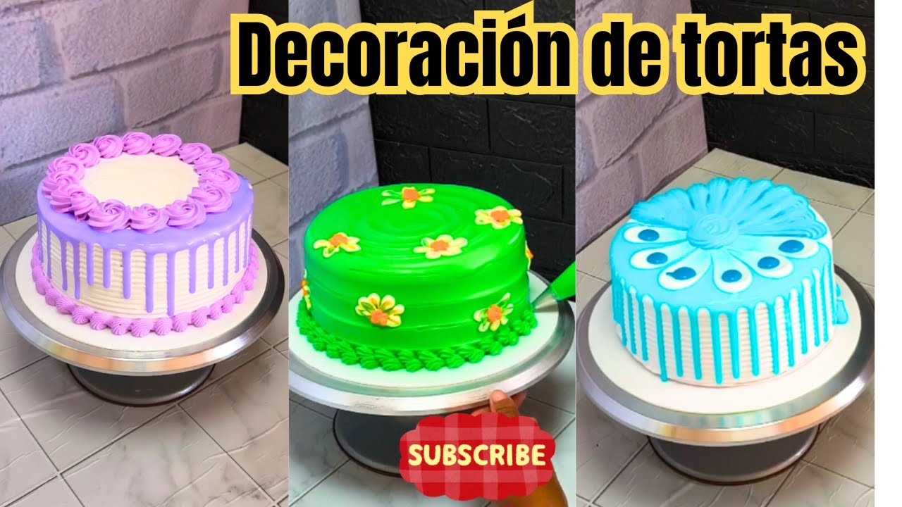 Tutoriales: como decorar una torta facil para cumpleaños 