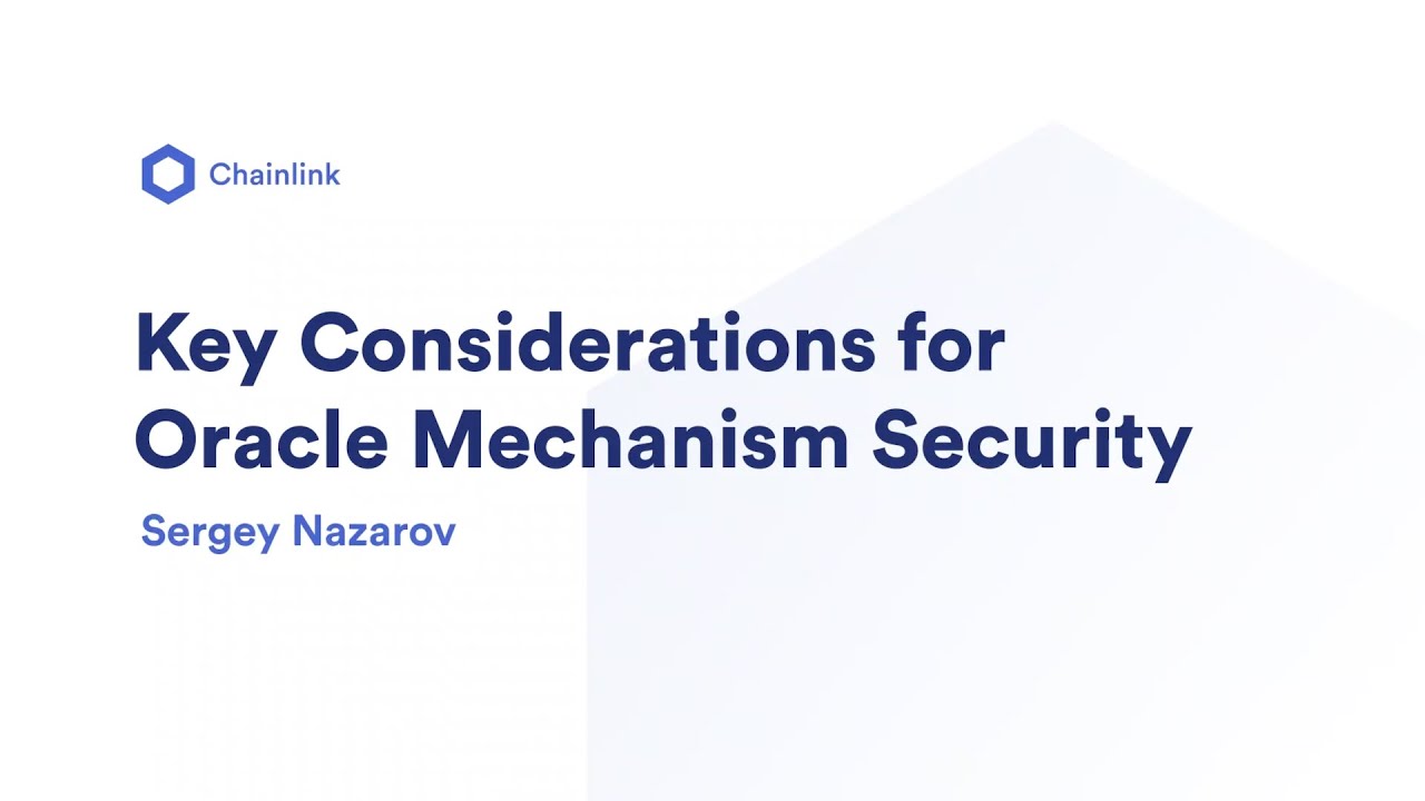 Key Considerations for Oracle Mechanism Security