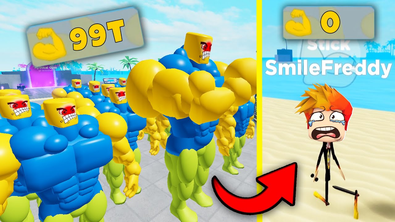 ПОЛНАЯ ИСТОРИЯ СЕРВЕРА САМЫХ СИЛЬНЫХ НУБИКОВ КАЧКОВ! История Muscle Legends Roblox