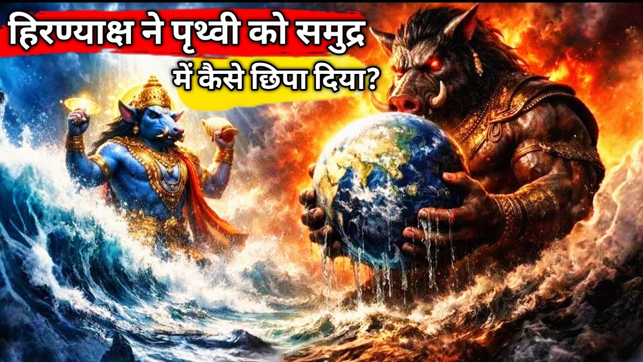 🔥 हिरण्याक्ष ने पृथ्वी को समुद्र में गायब कैसे किया? भगवान विष्णु का वरदान | Mind Blowing Mythology