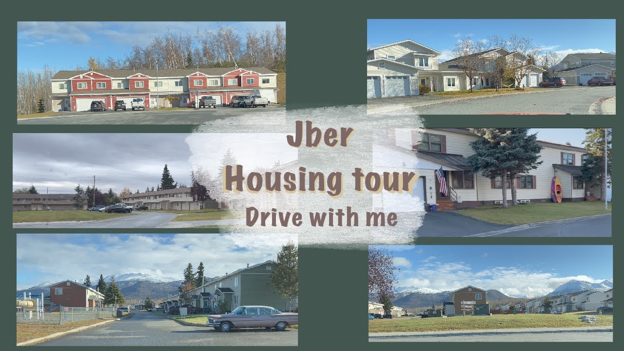 JBER military housing tour (drive with me and see some of the homes on base)