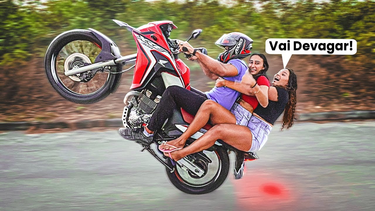 EMPIN4NDO COM MINHAS AMIGAS NA XRE 300