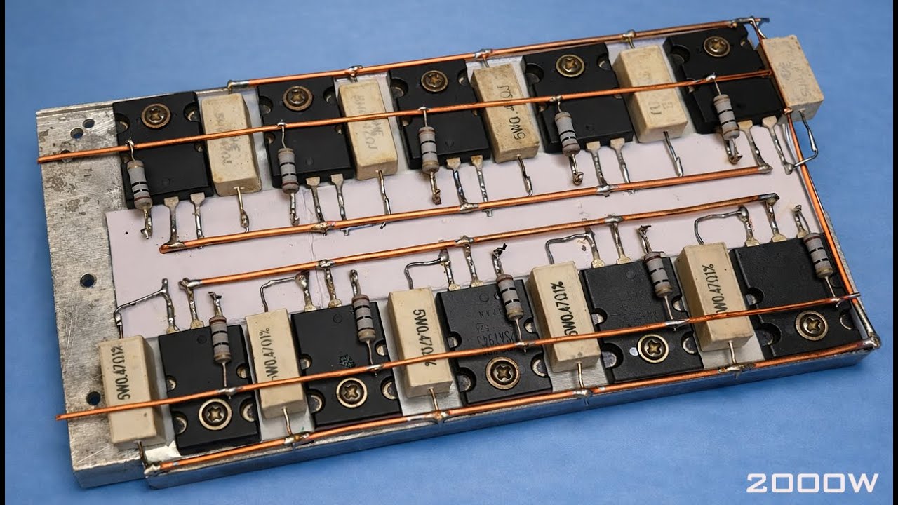 Driver Powerful Amplifier 2000W Ultra Bass, New Circuit Driver Amplifier at home, DIY amplifier