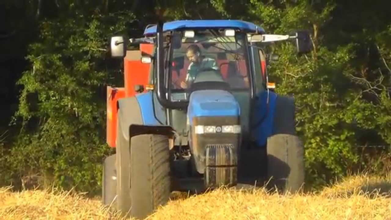 Baling with a Tm155 and New Holland D1010