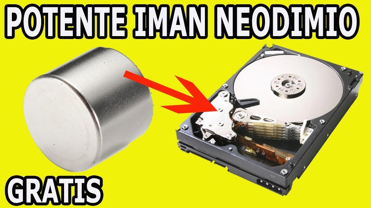 Como Extraer  Imanes de Neodimio de Disco Duro Dañado Roto