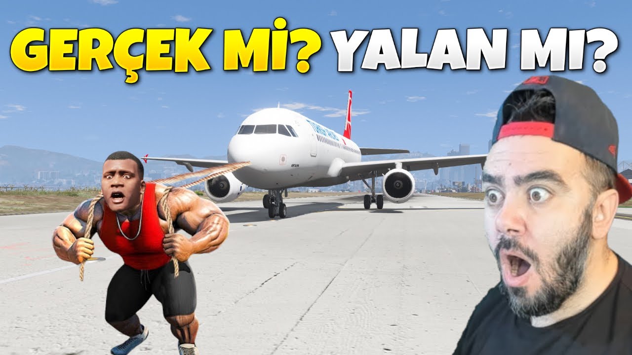 FRANKLIN DEV UÇAGI HALAT ILE ÇEKEBILIRMI - GTA 5 MODS
