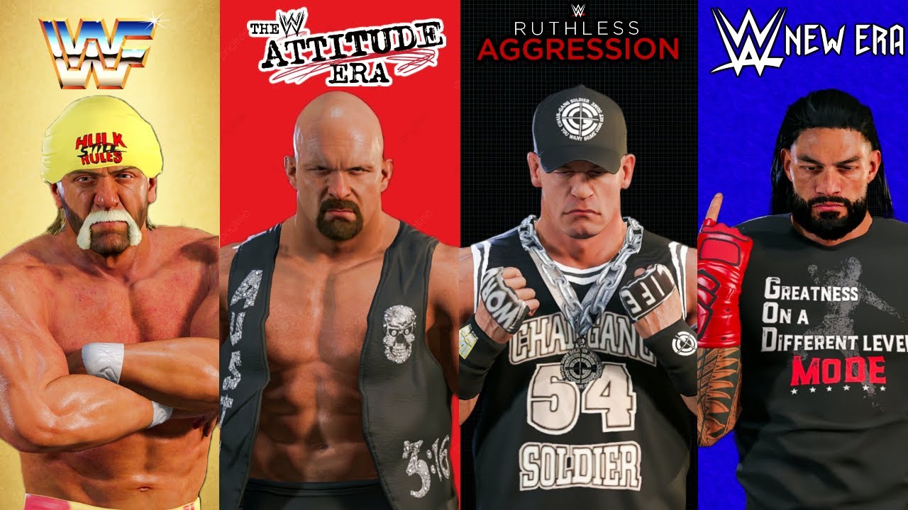 Roman Reigns Vs Hulk Hogan Vs John Cena Vs Stone Cold WWE 2K22