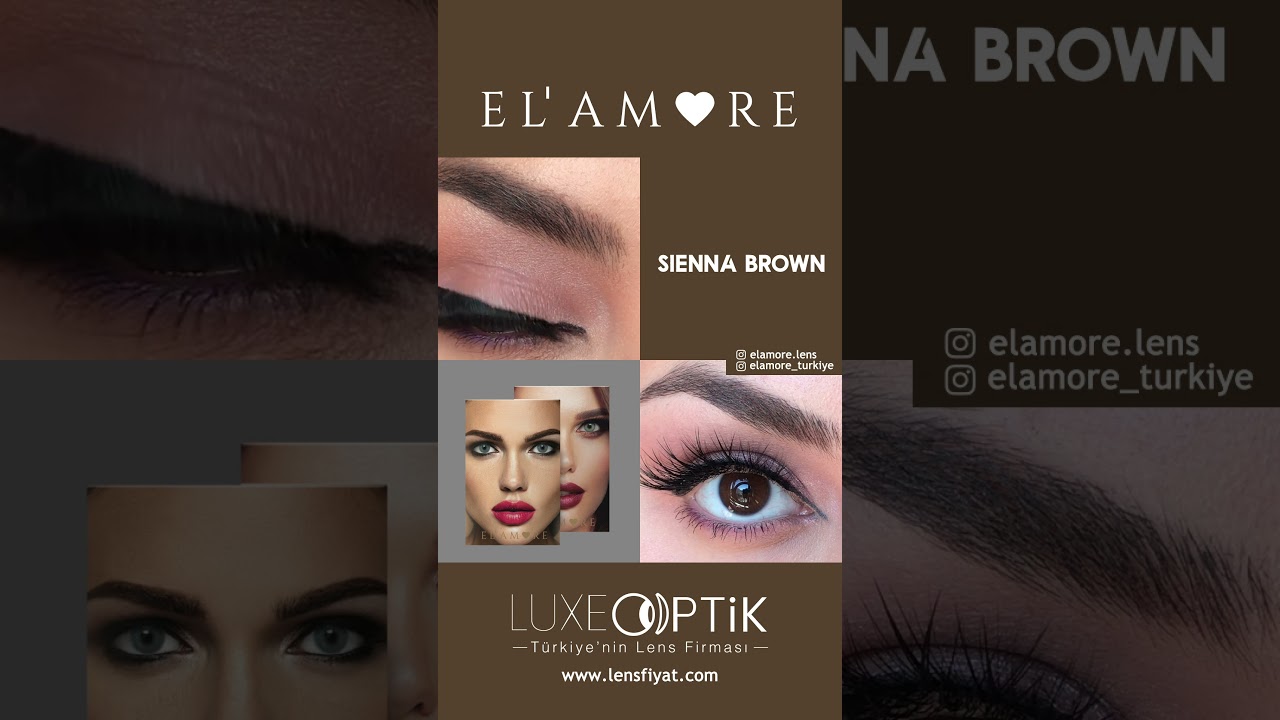 El Amore Sienna Brown #lens #sienna  #colorlens #lenses #labella #contactlenses www.lensfiyat.com