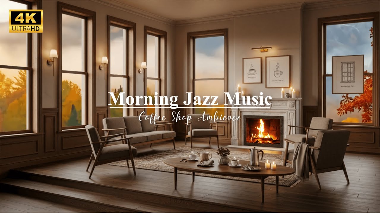 Autumn Morning Coffee Jazz ☀️ Cozy Cafe Ambience Music for Relaxation, Study & Peaceful Focus