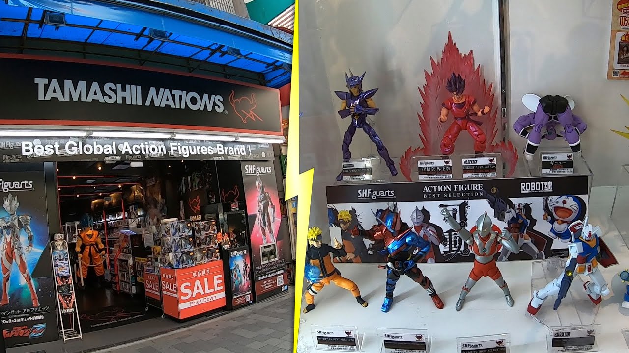 Una tienda de TAMASHII NATION -  S.H.FIGUARTS en TOKYO | Dragón ball , Saint seiya