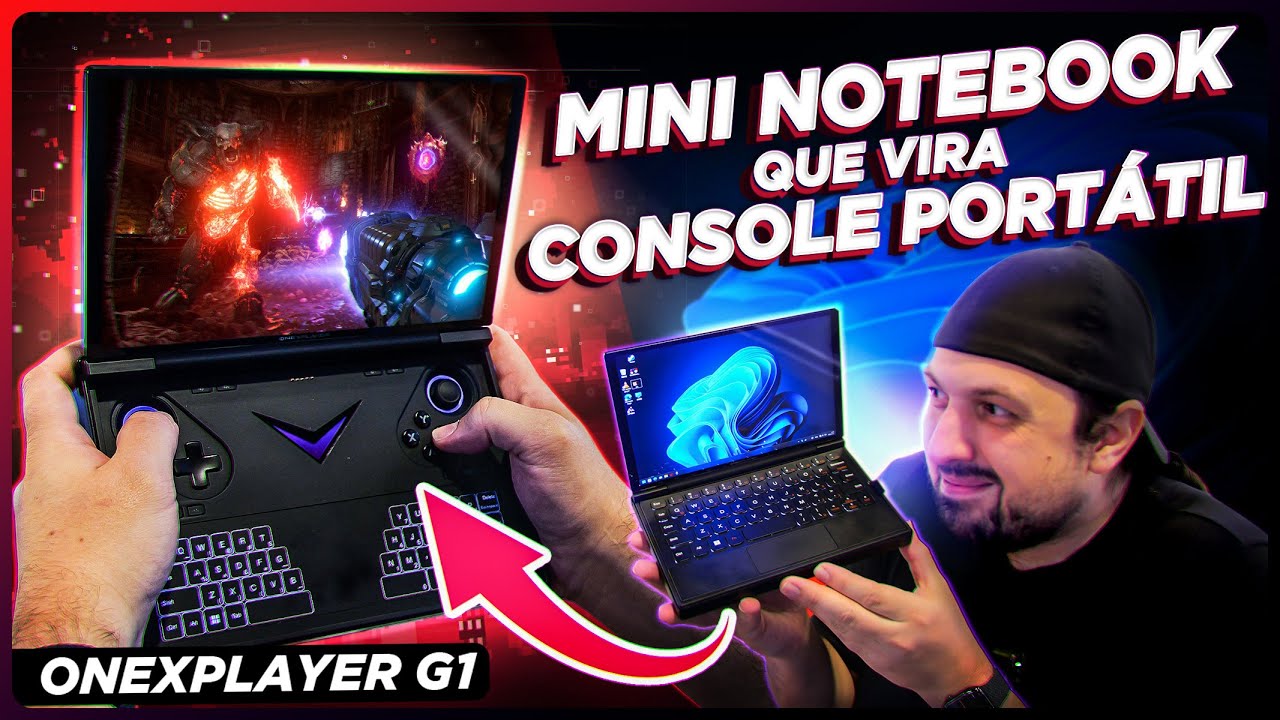 Um MINI NOTEBOOK GAMER que vira CONSOLE! (OneXPlayer G1)