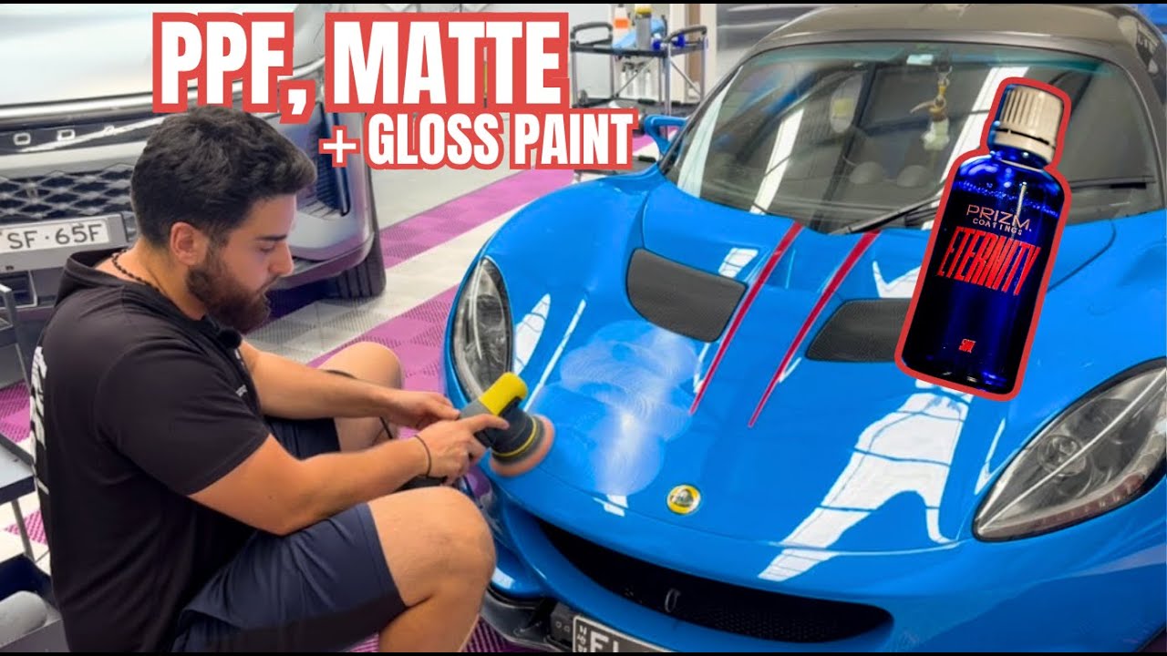 How We Ceramic Coated a Lotus with PPF, Gloss Paint, Plus Matte — The Right Way