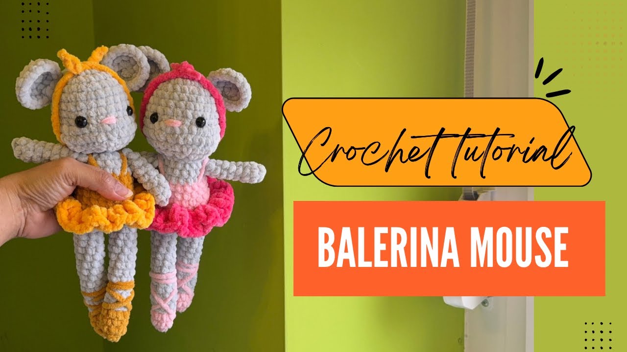 How To Crochet Balerina Mouse | Beginner’s Friendly | Easy to Follow | Crochet Amigurumi 