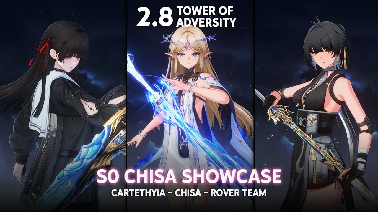 S0 Chisa Showcase! Chisa / Cartethyia / Aero Rover | Tower of Adversity | Wuthering Waves 2.8