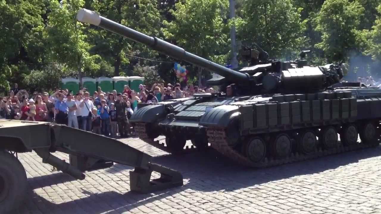 Погрузка танка Т-64