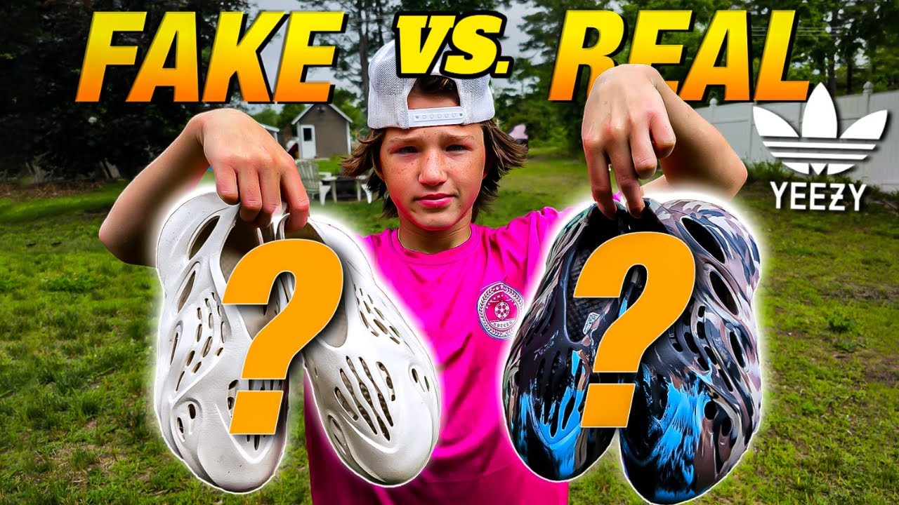 Can You Spot the Fake Yeezy Foam Runners? Whats the difference