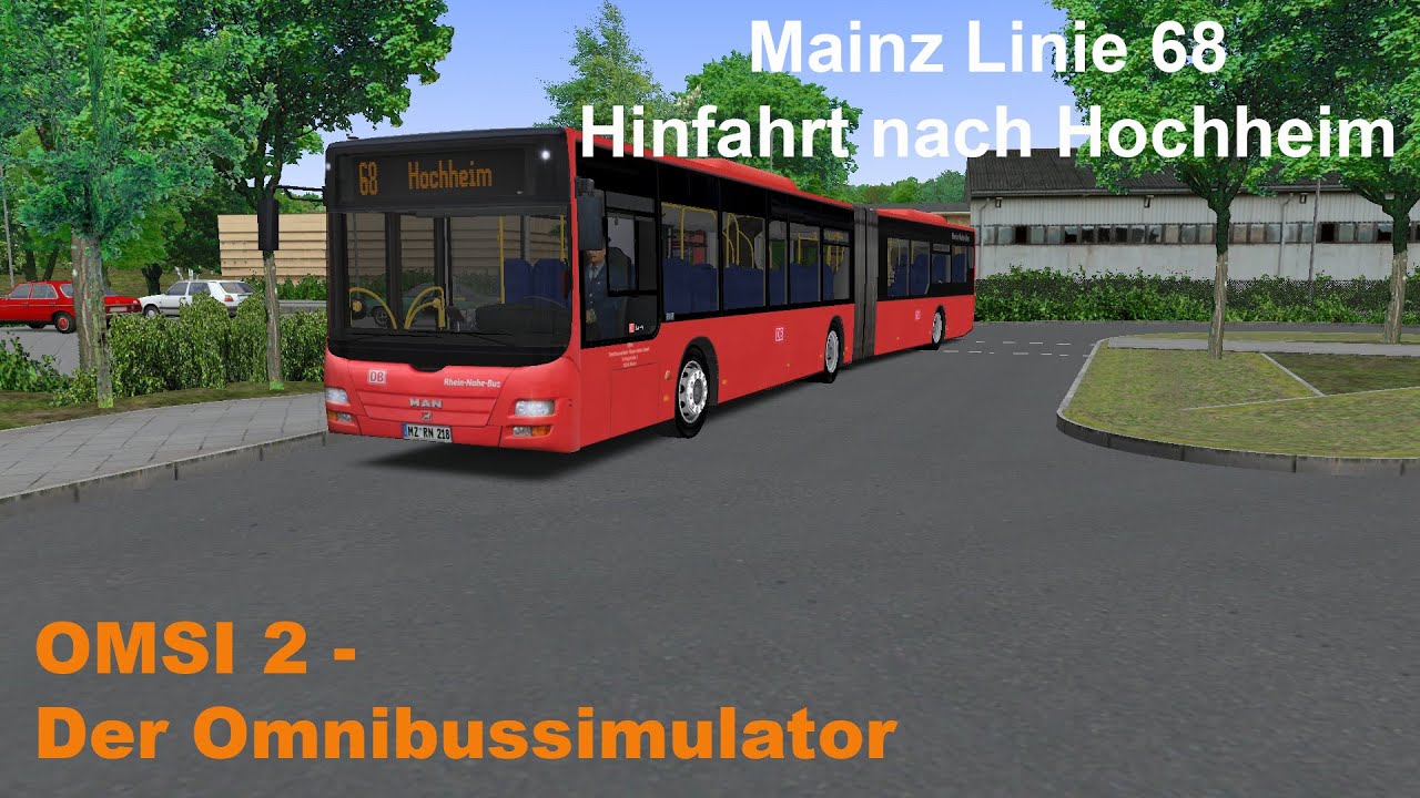 Omsi 2 Mainz Linie 68 Hinfahrt nach Hochheim MAN Lions City GÜ