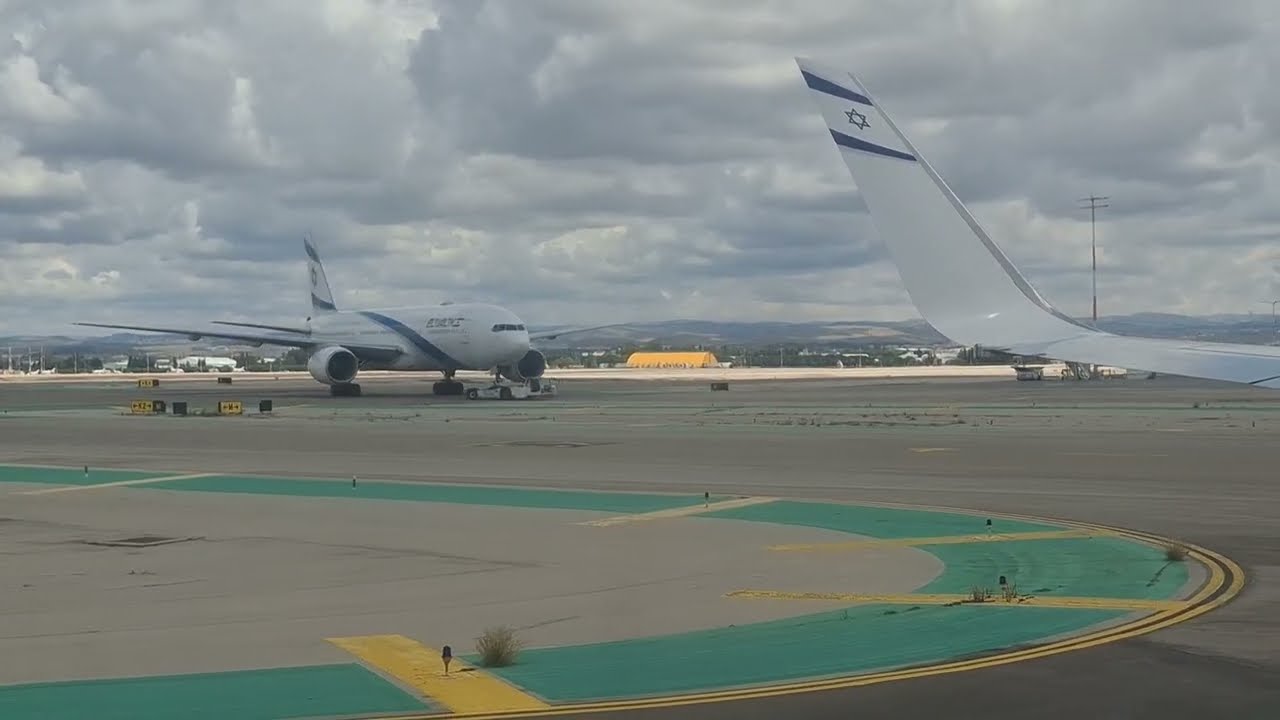 ✈️Taxing & Takeoff from Ben-Gurion Airport