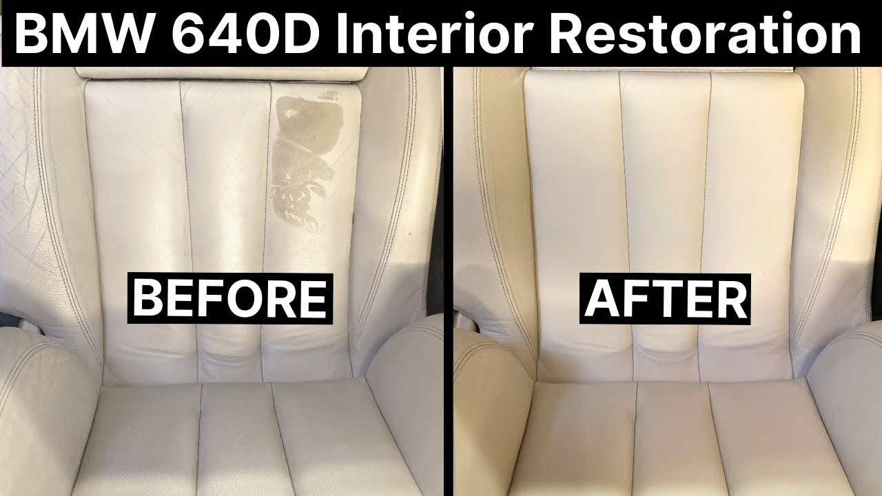 BMW 640D Leather Colour Restoration | leathercare.com