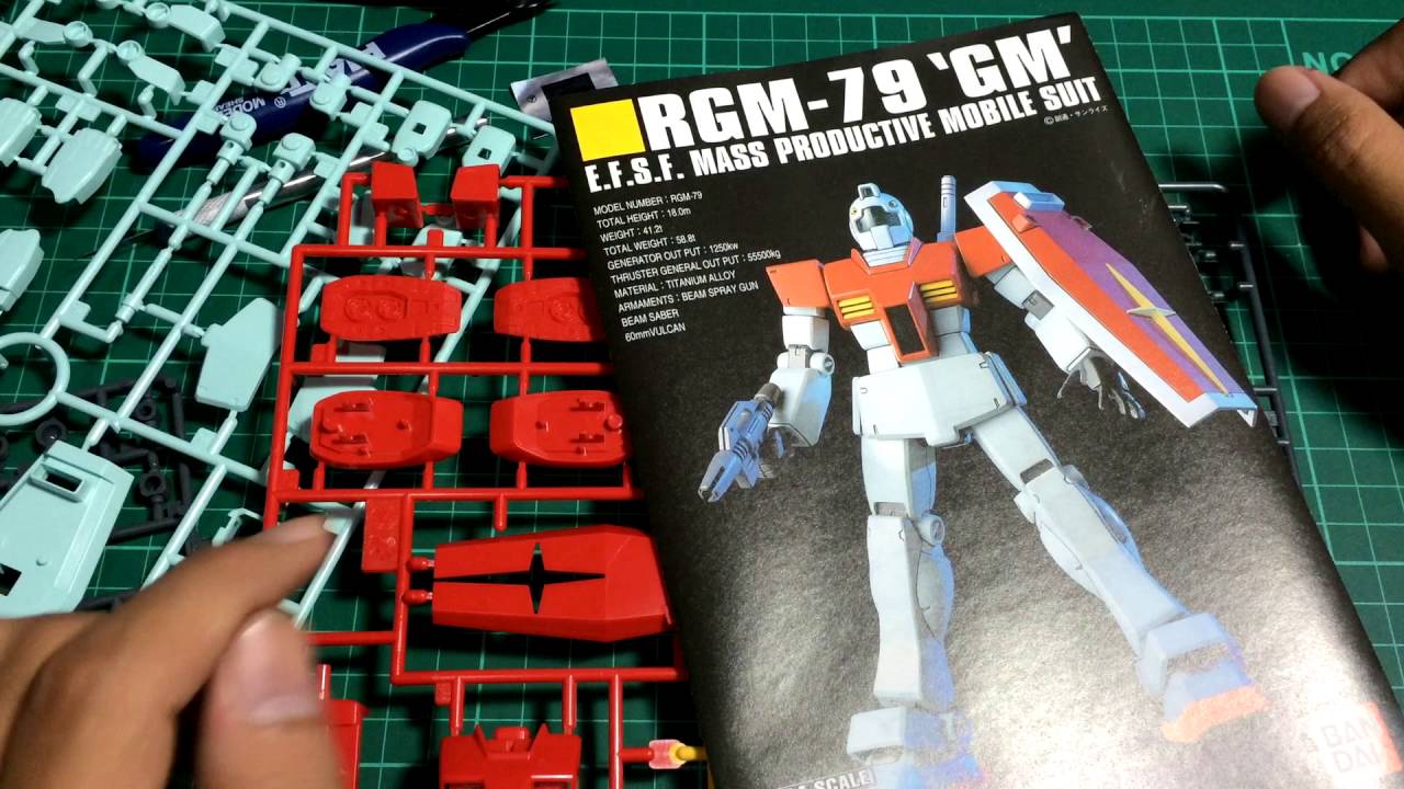 Unboxing Gundam RGM-79 'GM' + Build Process