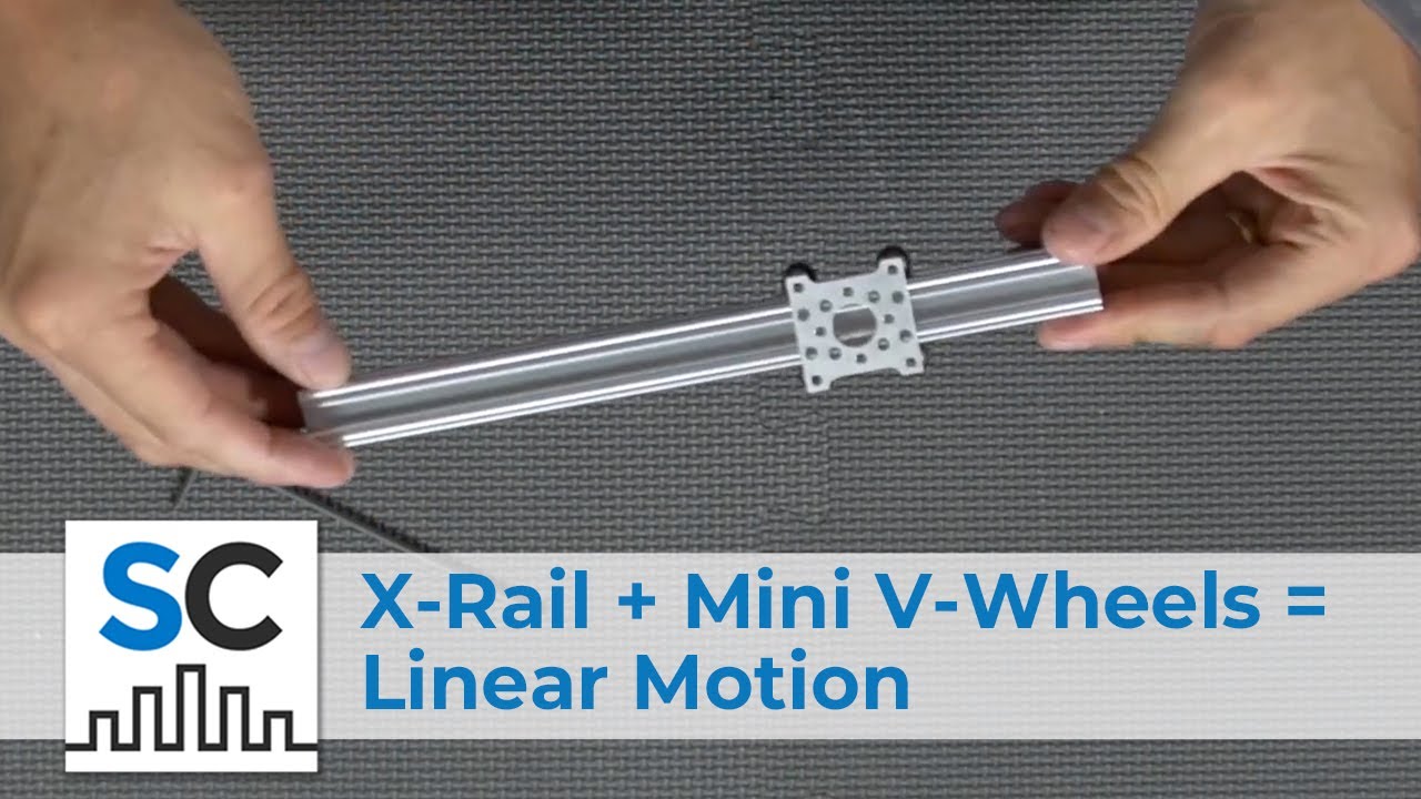 X-Rail + Mini V-Wheels = Linear Motion