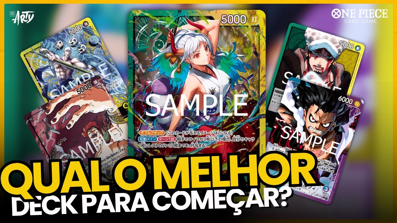 🤓Come&ccedil;ou agora no One Piece TCG e n&atilde;o sabe qual l&iacute;der/deck montar? Vem pro Guia para Iniciantes