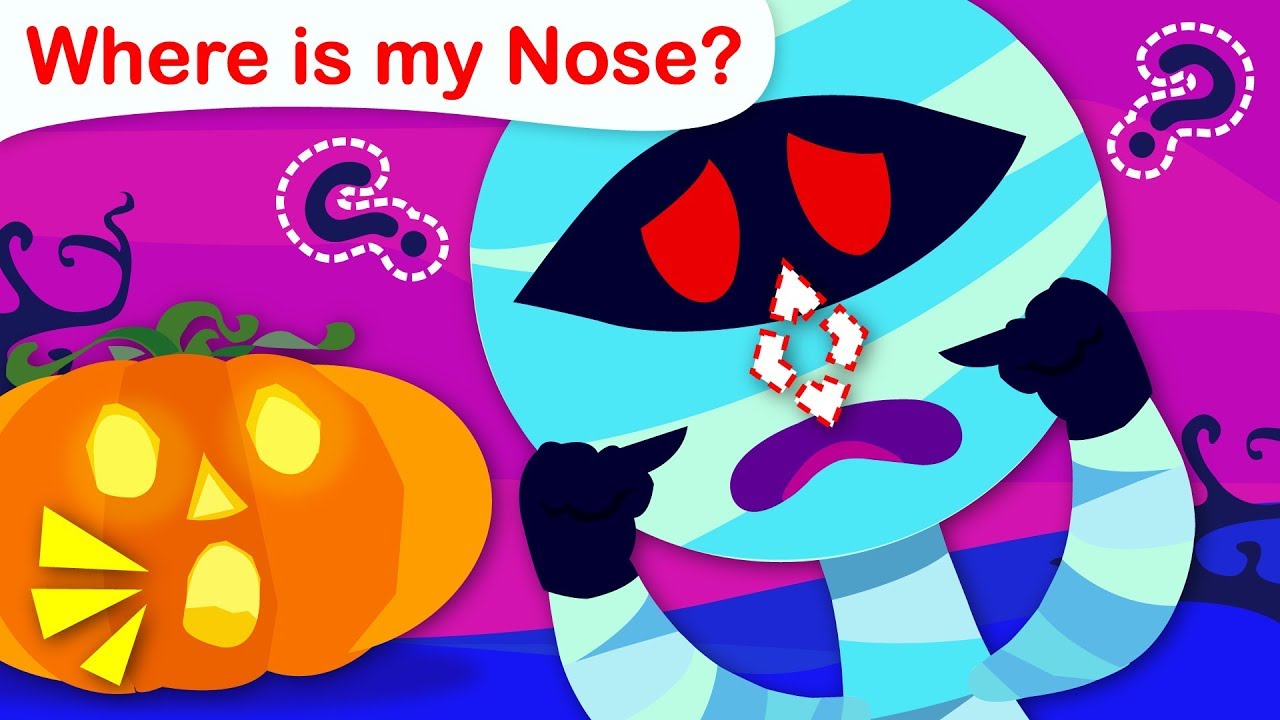 Where is my Nose? | Halloween Songs | Nursery Rhymes and Fun Songs by Little Angel
