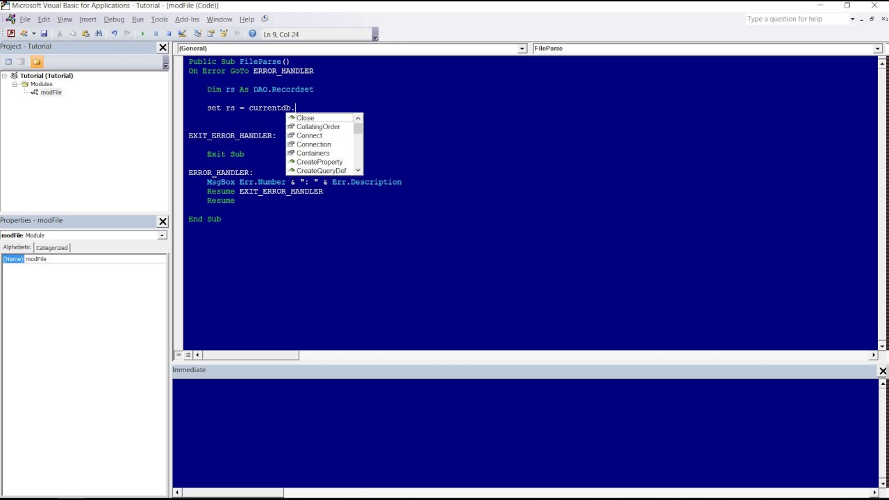 MS Access Recordsets And FileSystemObject